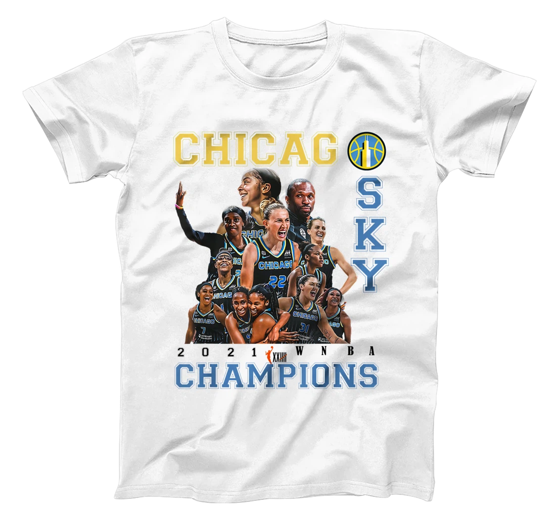 Personalized Chicaggo Sky Champions 2021 Women Basketball shirt T-Shirt, Women T-Shirt