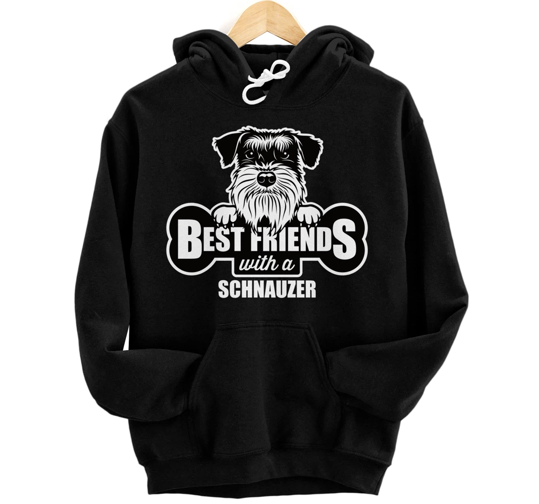 Schnauzer Dog Best Friends Family Pullover Hoodie