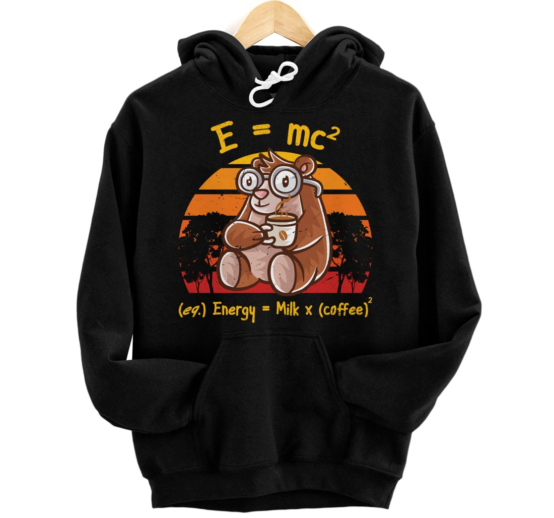 Coffee Nerd Math Formula Teacher Coffee Mug Grizzly Bear Pullover Hoodie