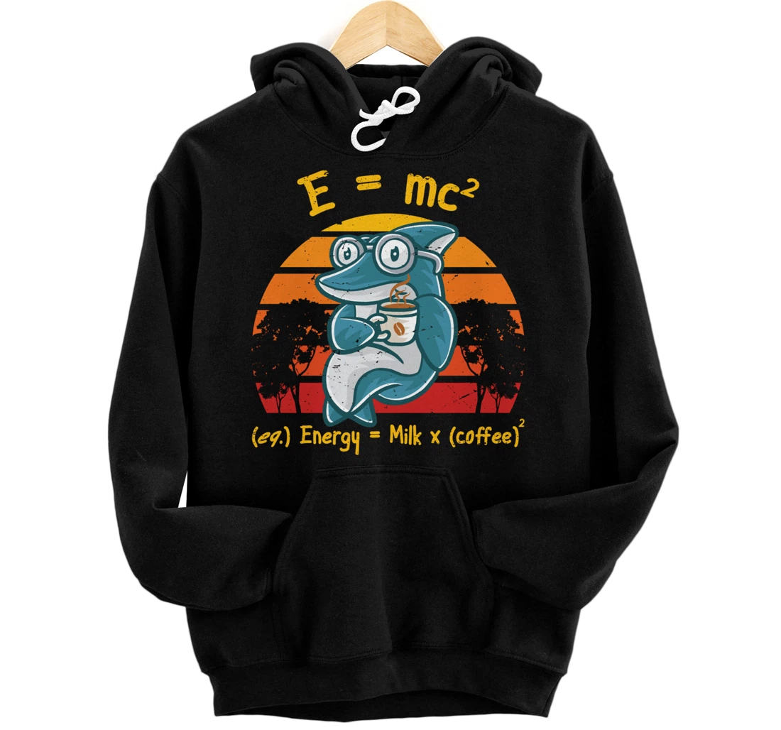 Coffee Nerd Math Formula Teacher Coffee Mug Funny Shark Pullover Hoodie