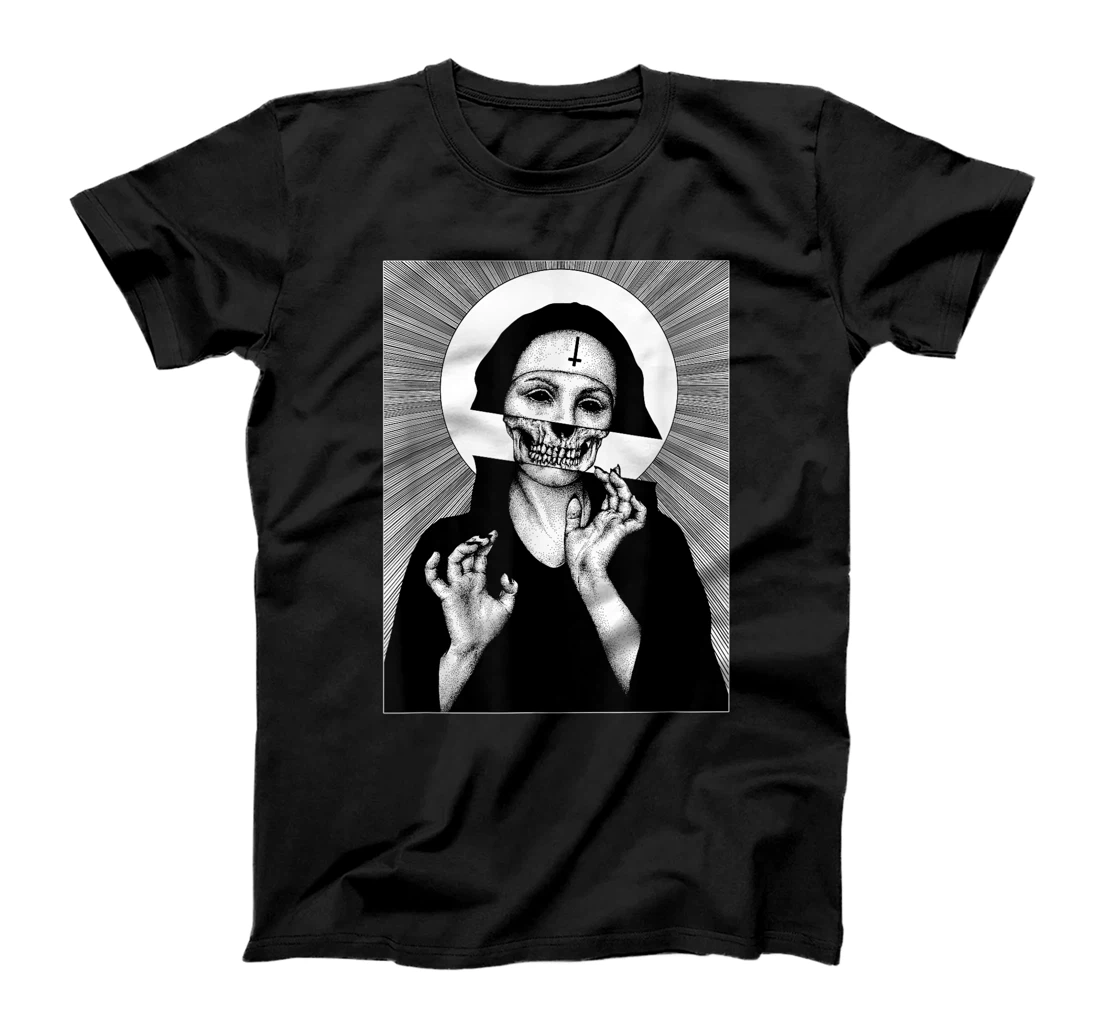 Personalized Skull Nun T-Shirt, Women T-Shirt