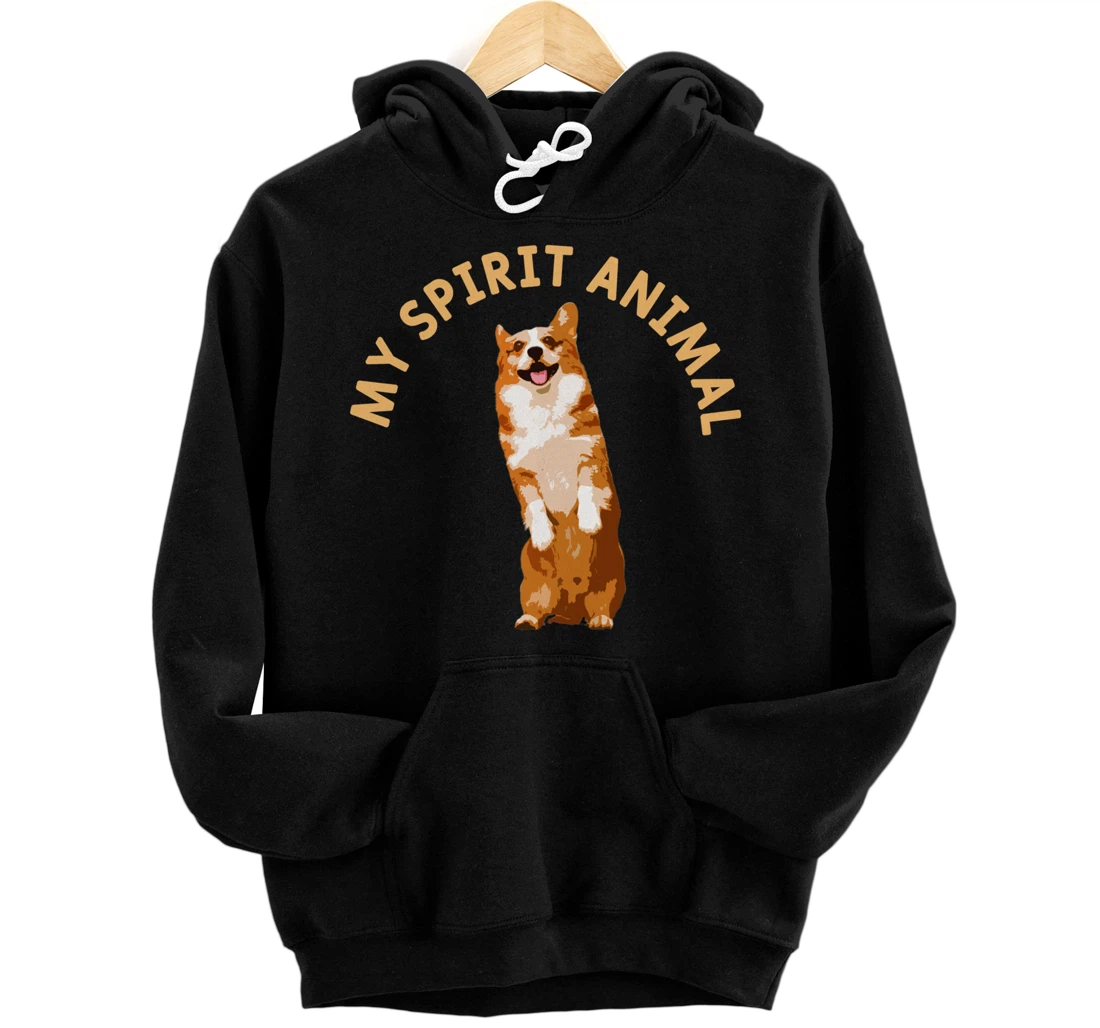 Personalized My Spirit Animal, Corgi Dog Owner Lover Pullover Hoodie