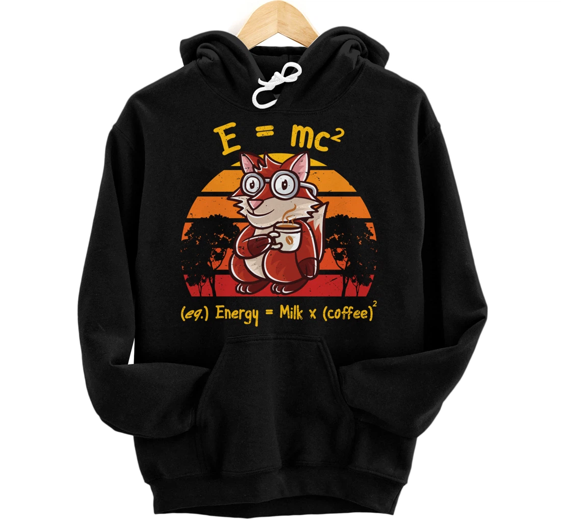 Coffee Nerd Math Formula Teacher Coffee Mug Funny Fox Pullover Hoodie