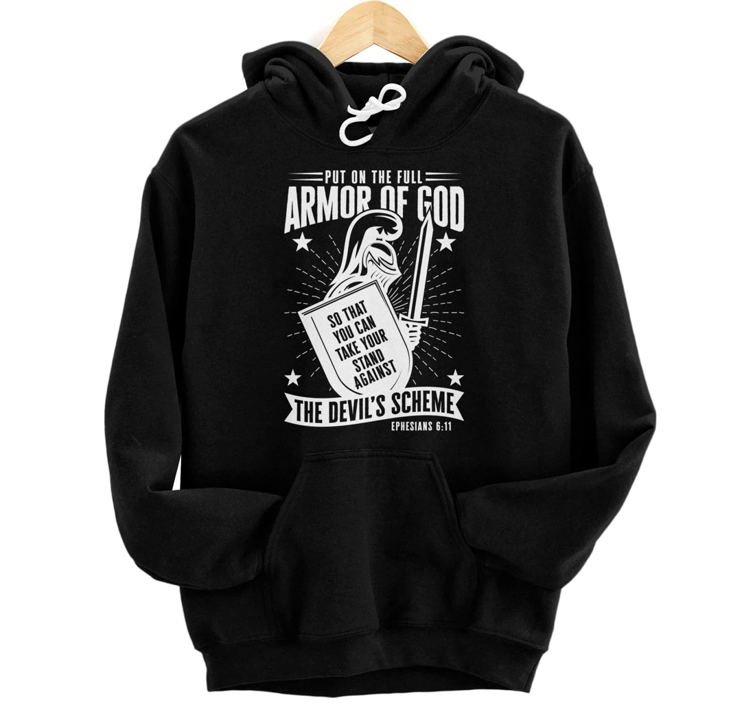 Personalized Armor Of God Bible Verse Ephesians 6:11 Religious Christian Pullover Hoodie