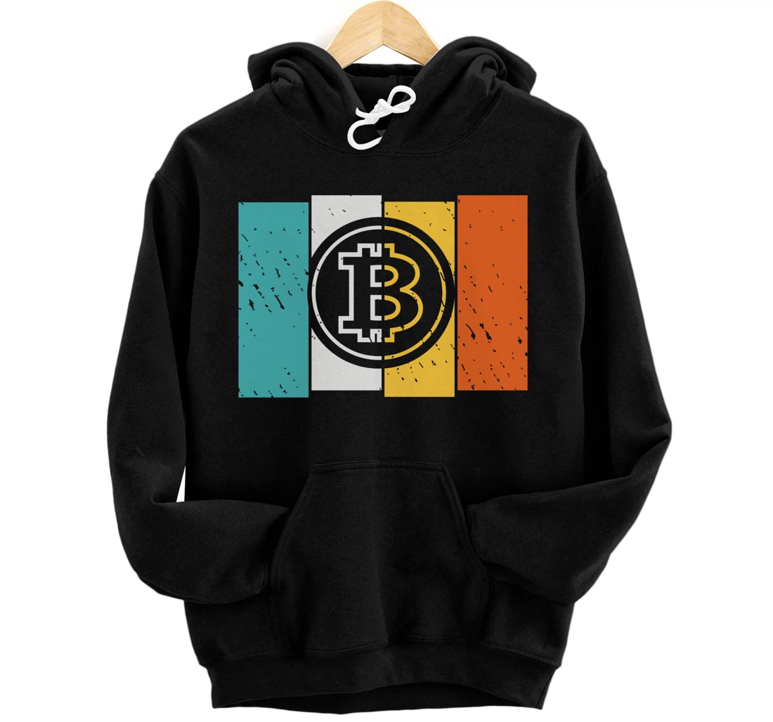 Personalized Bitcoin Crypto Cryptocurrency graphics for men or women Pullover Hoodie