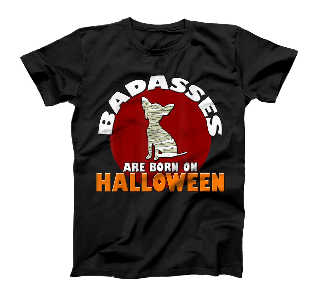 Womens Badasses Are Born On Halloween Halloween Costume Party T-Shirt, Women T-Shirt