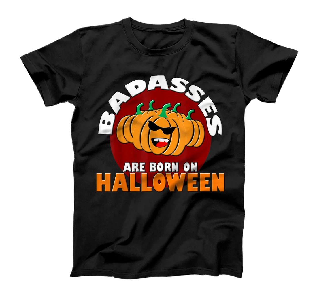 Womens Badasses Are Born On Halloween Halloween Costume Party T-Shirt, Women T-Shirt