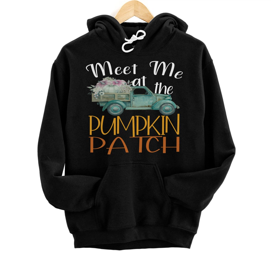 Personalized Meet Me At The Pumpkin Patch Autumn Season Pumpkin Lover Pullover Hoodie