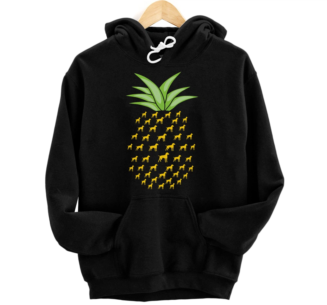 Personalized Funny Braque D Auvergne Dog Ananas Pineapple Pullover Hoodie