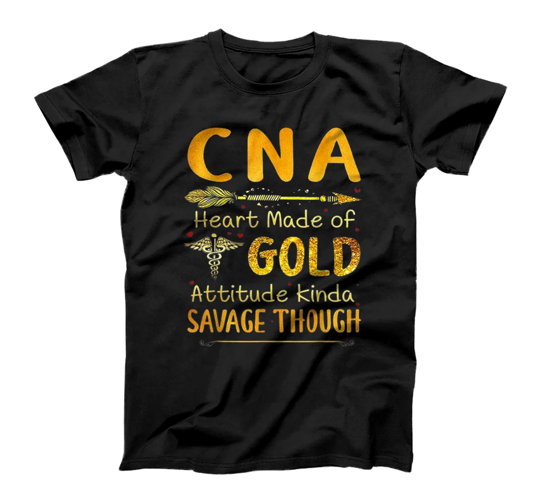 Personalized CNA Heart Made Of God Attitude Kinda Sawage Though T-Shirt, Women T-Shirt