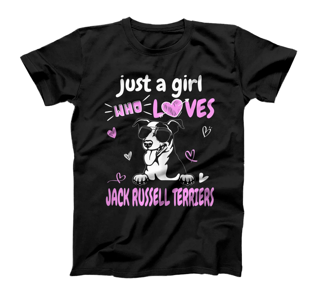 Personalized Just A Girl Who Loves Jack Russell Terriers Cute For T-Shirt, Kid T-Shirt and Women T-Shirt