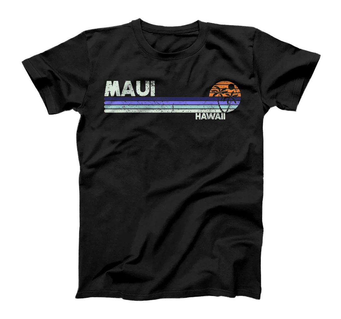 Personalized Maui Vintage & Retro Hawaii Palm Tree T-Shirt, Women T-Shirt