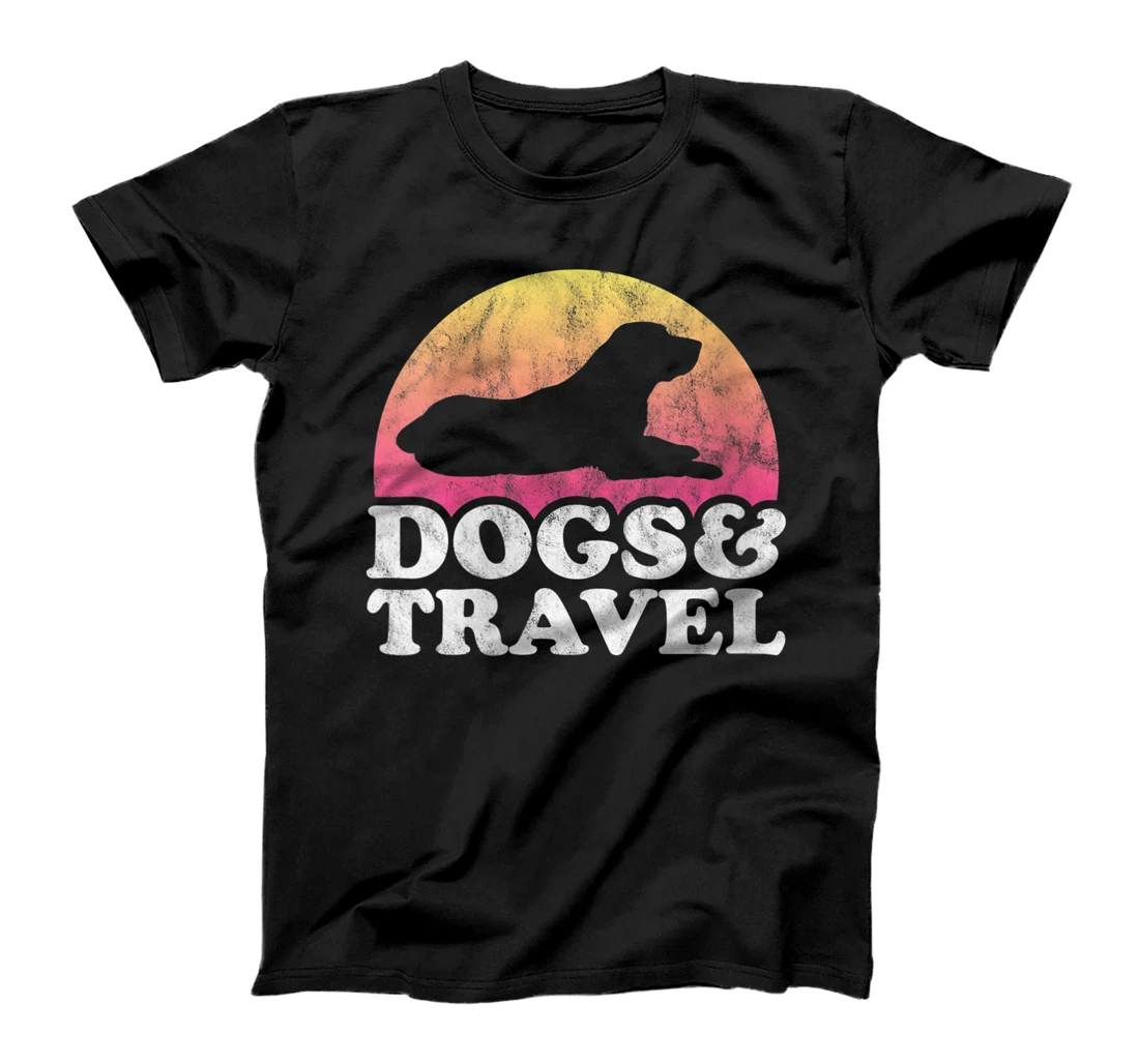 Personalized Womens Dogs and Travel Men's or Women's Dog T-Shirt, Women T-Shirt