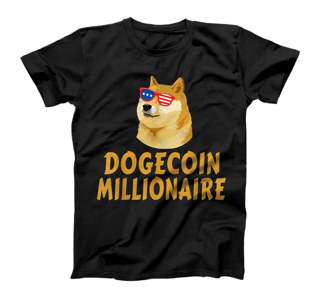 Personalized Dogecoin Crypto, Doge Coin Hodler To The Moon Millionaire T-Shirt, Women T-Shirt