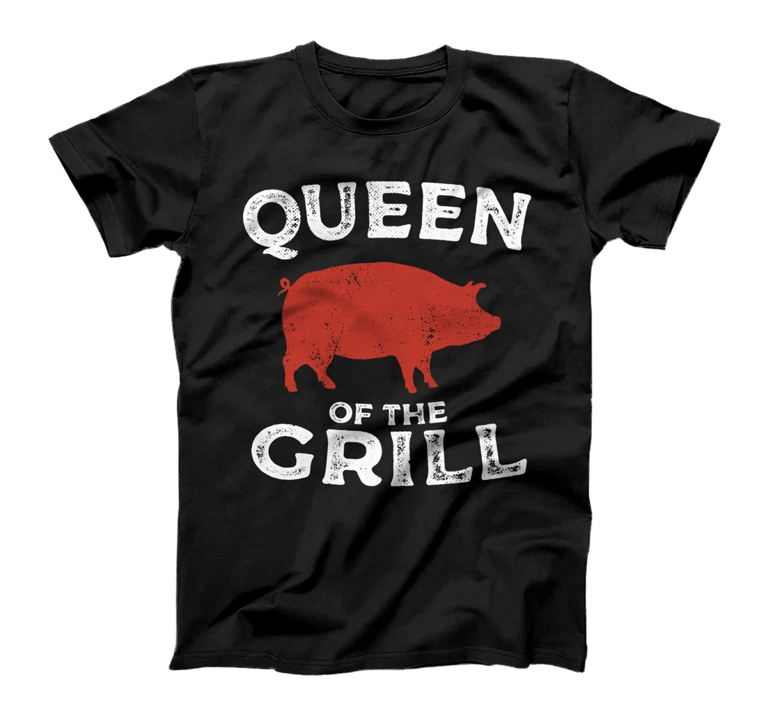 Personalized Queen of the Grill, Funny Barbecue Quote for Mom Grandma T-Shirt