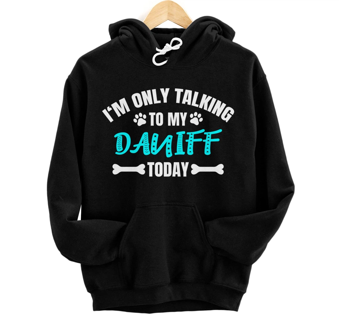 Personalized I'm Only Talking To My Daniff Today Pullover Hoodie