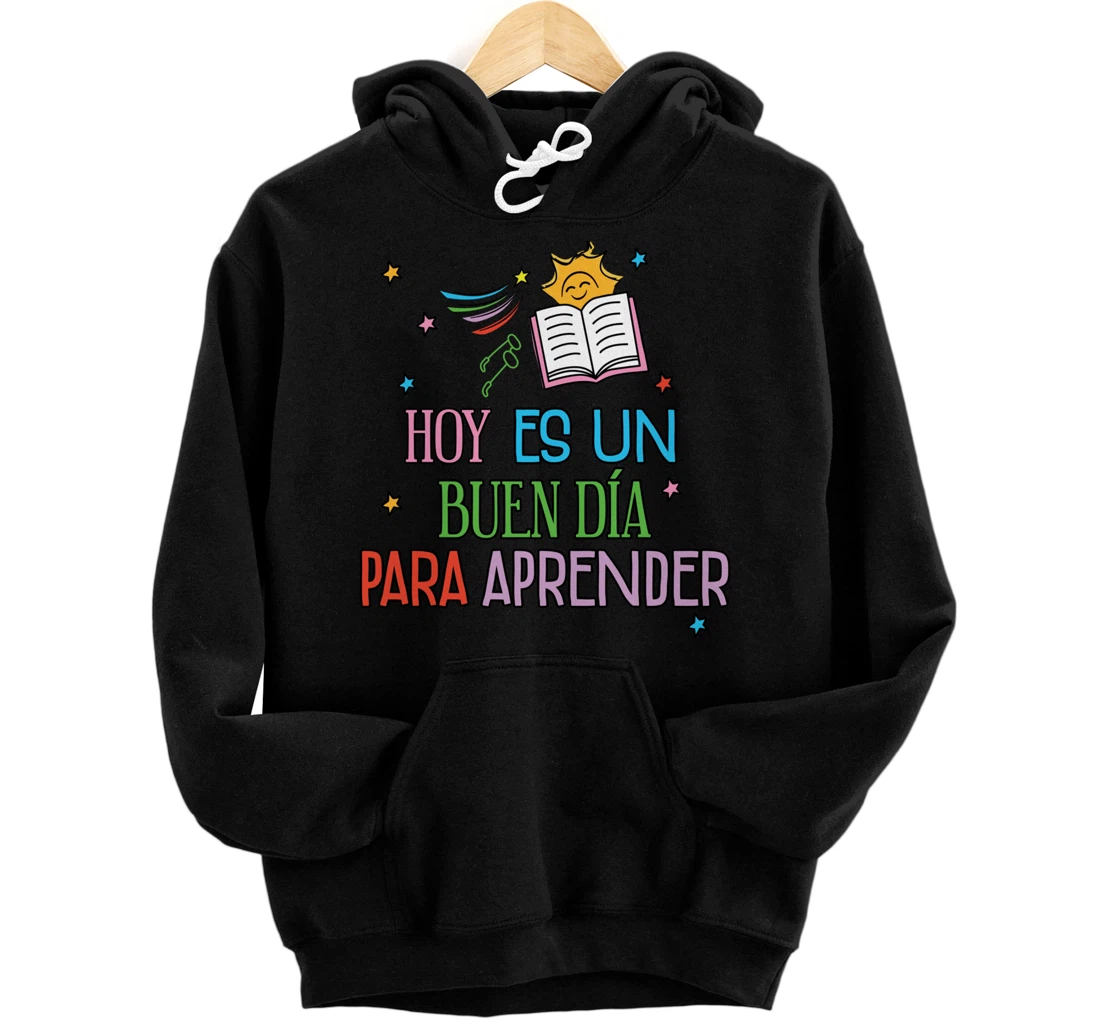 Personalized Maestra Frase Inspirational Spanish Teacher Pullover Hoodie