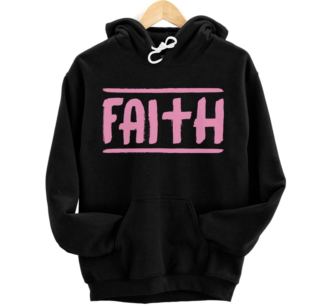 Personalized Faith Inspirational Christian Cross Crucifix Church Pullover Hoodie
