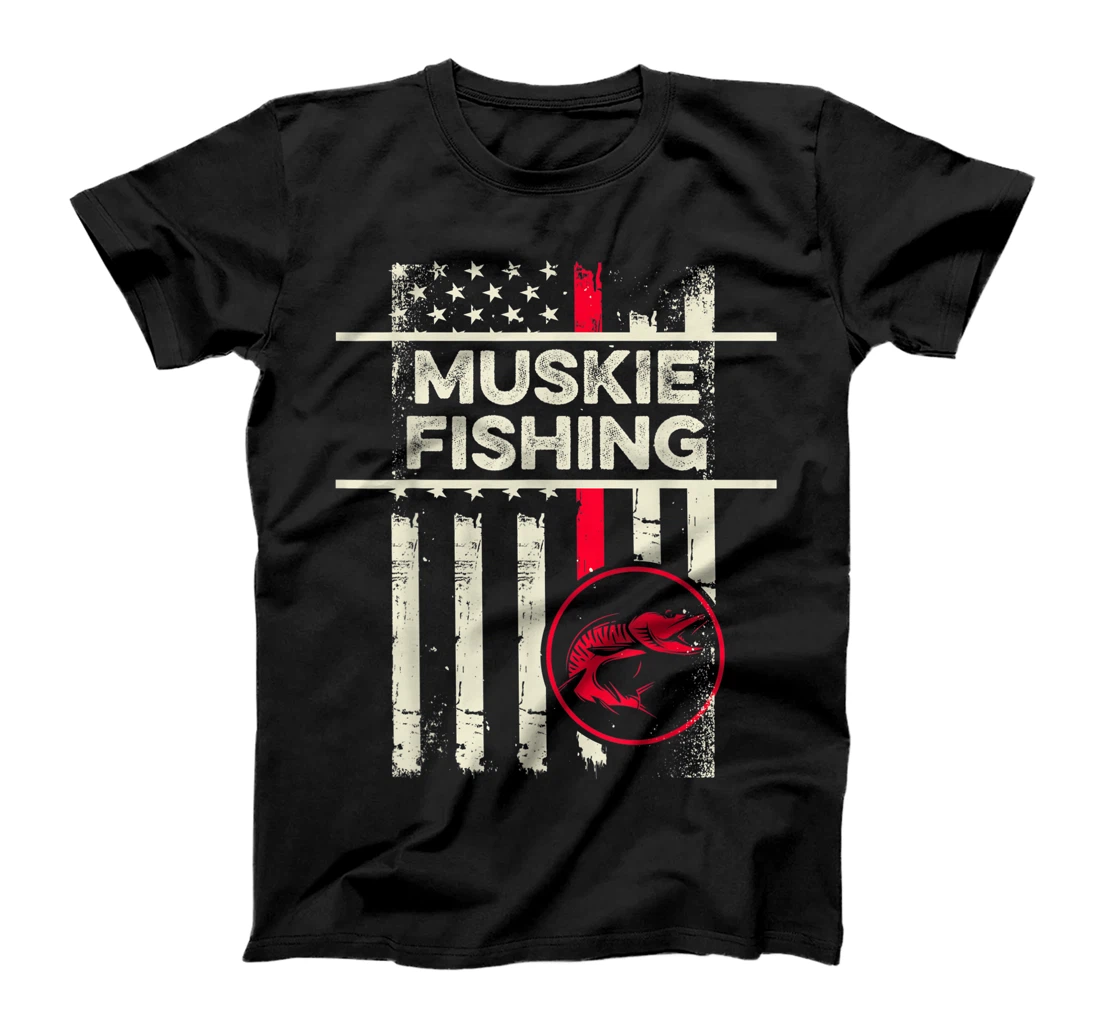 Personalized Muskie Fishing Muskellunge Fisherman T-Shirt, Women T-Shirt