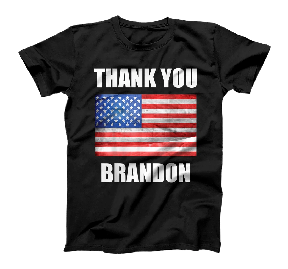 Personalized Funny Thank You Brandon Vintage American Flag Pro Biden T-Shirt, Kid T-Shirt and Women T-Shirt
