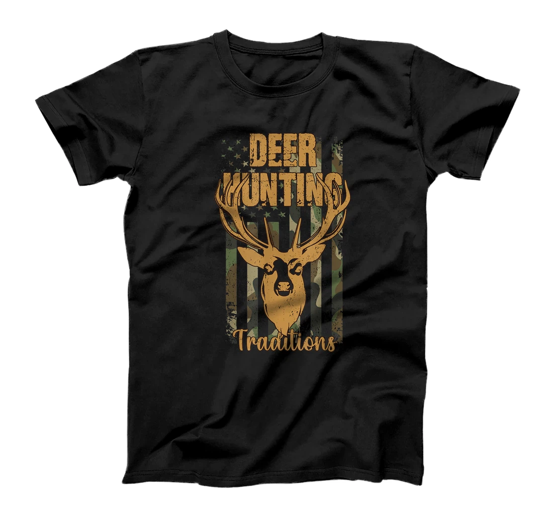 Personalized Deer Hunting Traditions Deer Hunter T-Shirt, Kid T-Shirt and Women T-Shirt