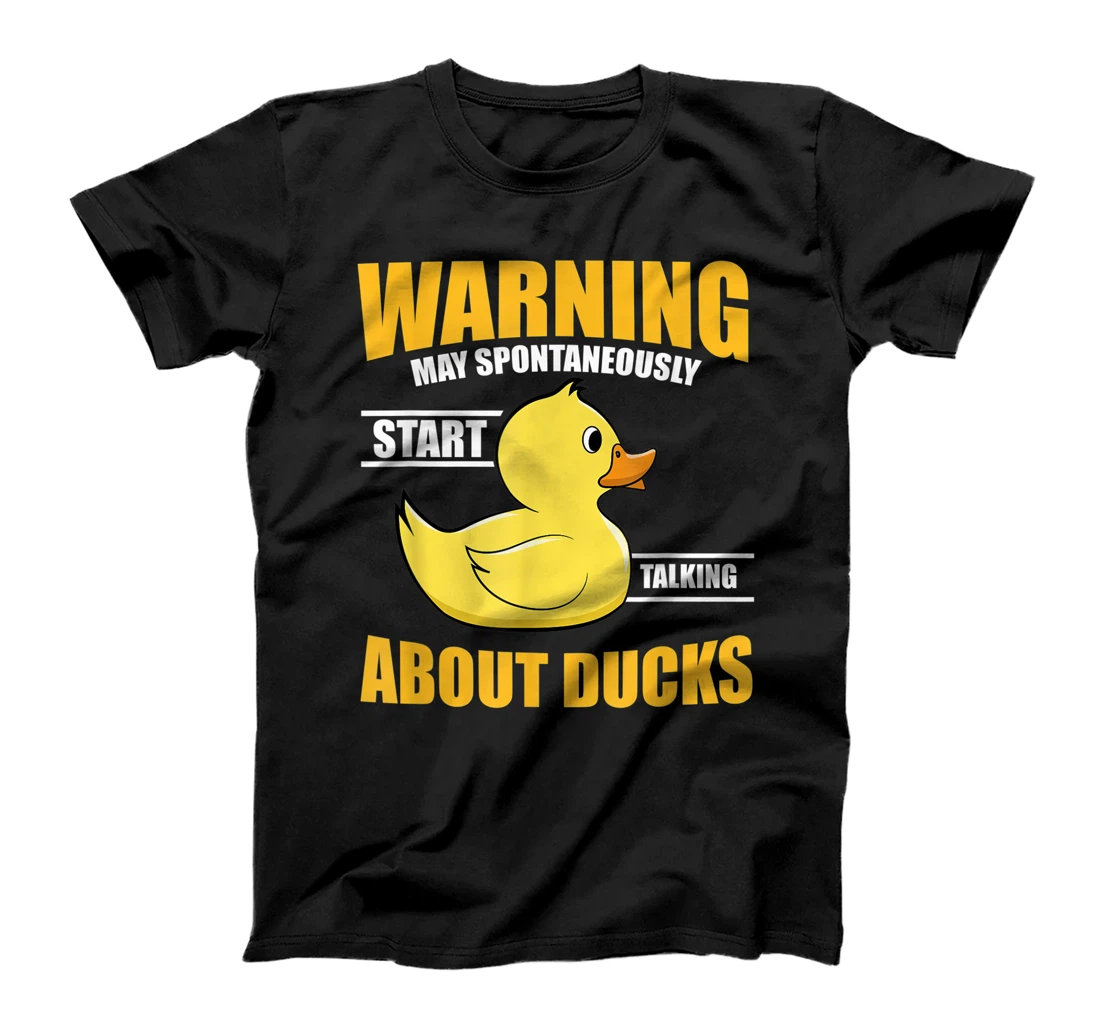 Personalized Warning May Talking About Ducks Bath Duckie Rubber Duck T-Shirt, Kid T-Shirt and Women T-Shirt
