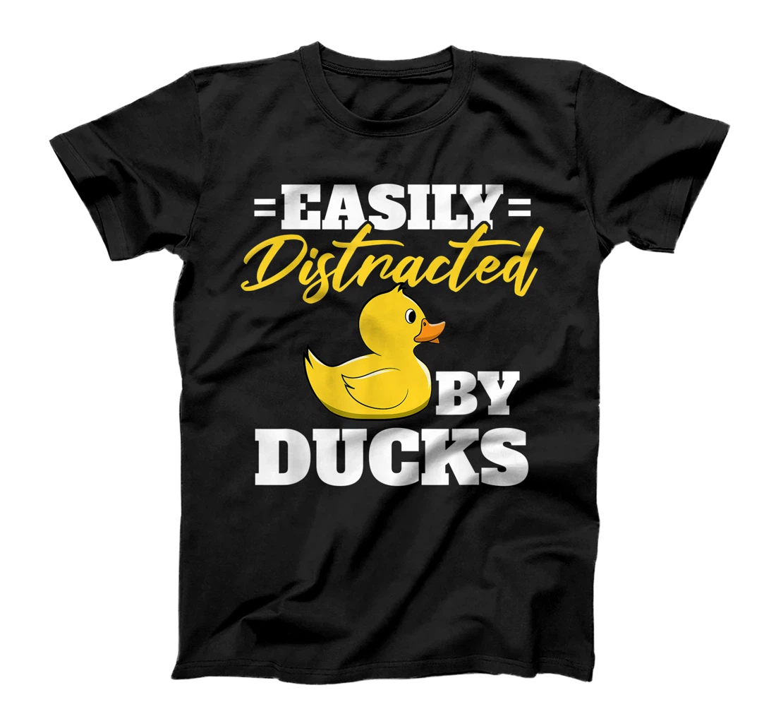 Personalized Easily Distracted By Ducks Bath Duckie Rubber Duck T-Shirt, Kid T-Shirt and Women T-Shirt