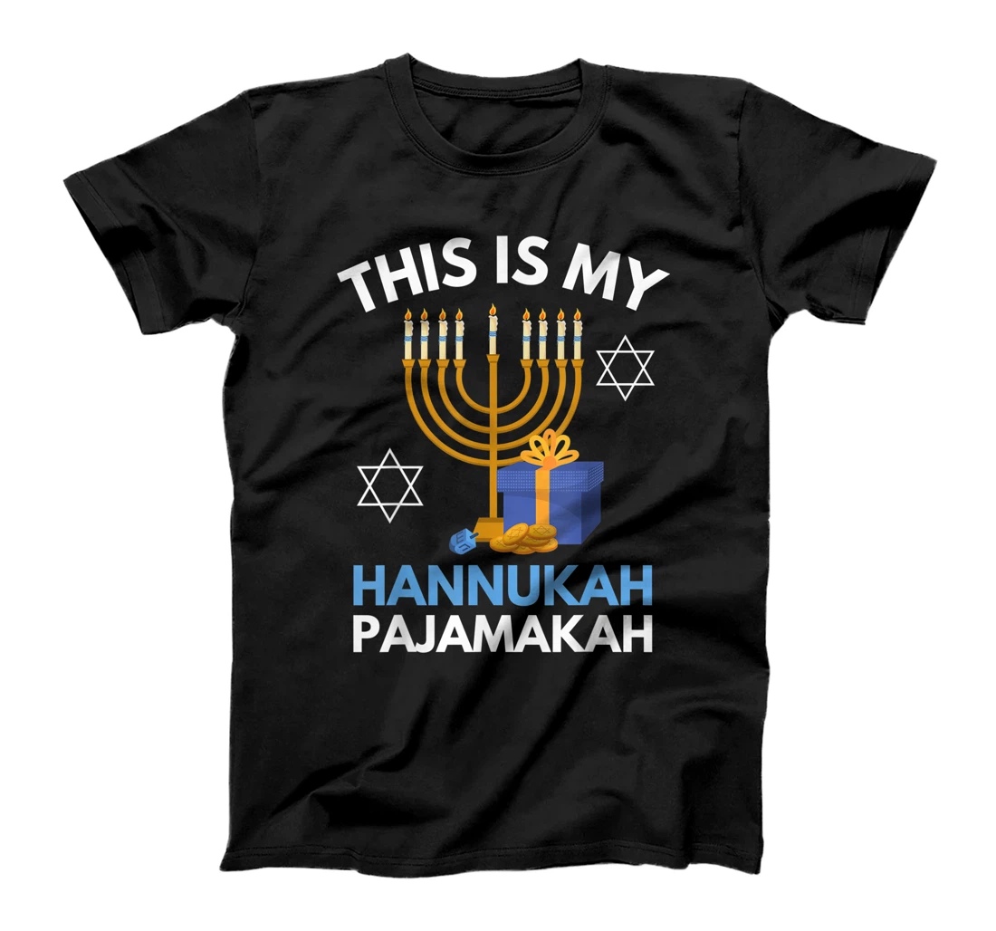 Personalized Womens This is My Hannukah Pajamakah Funny Hannukah Pajama Jewish T-Shirt, Kid T-Shirt and Women T-Shirt