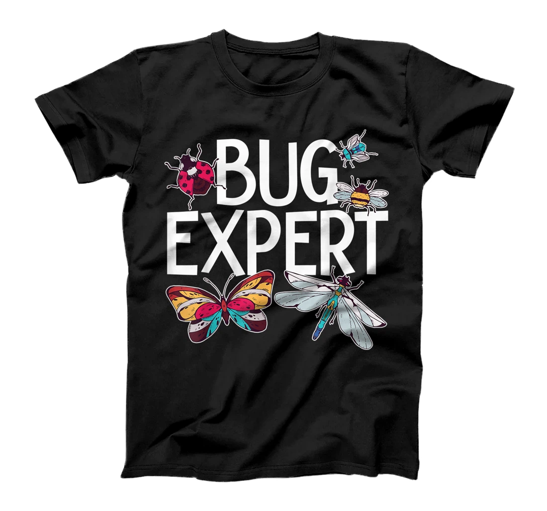 Personalized Bug Expert Entomology Insect Catching Ladybug Butterfly T-Shirt, Kid T-Shirt and Women T-Shirt