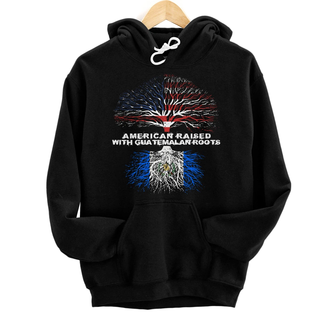 Personalized American Raised with Guatemalan Roots Guatemala Pullover Hoodie
