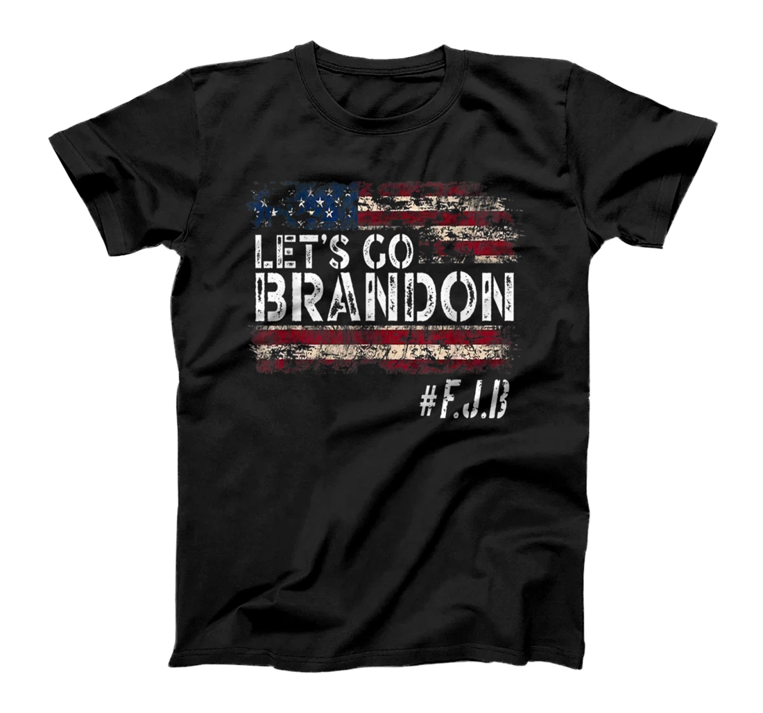 Personalized Let's Go Brason Brandon US Flag T-Shirt T-Shirt