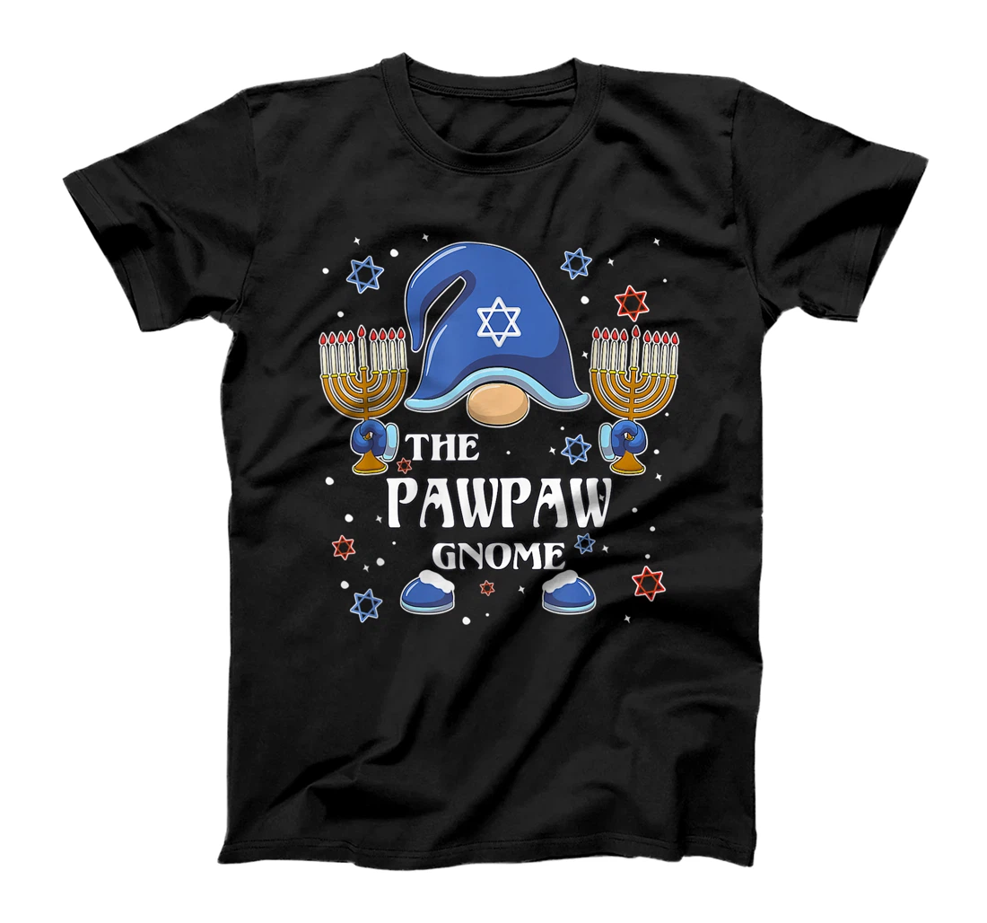 Personalized The Pawpaw Gnome Hanukkah Matching Family Pajama T-Shirt, Women T-Shirt