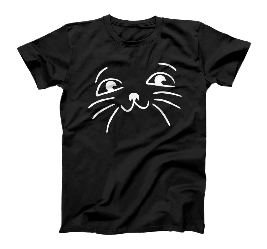 Personalized Happy Cat Face Pet Fur Animal Cute Kitten Lovers T-Shirt, Women T-Shirt