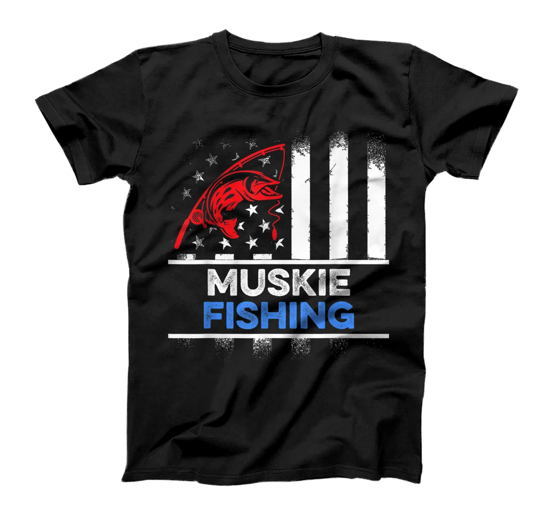 Personalized Womens Muskie Fishing Muskellunge Fisherman T-Shirt, Women T-Shirt