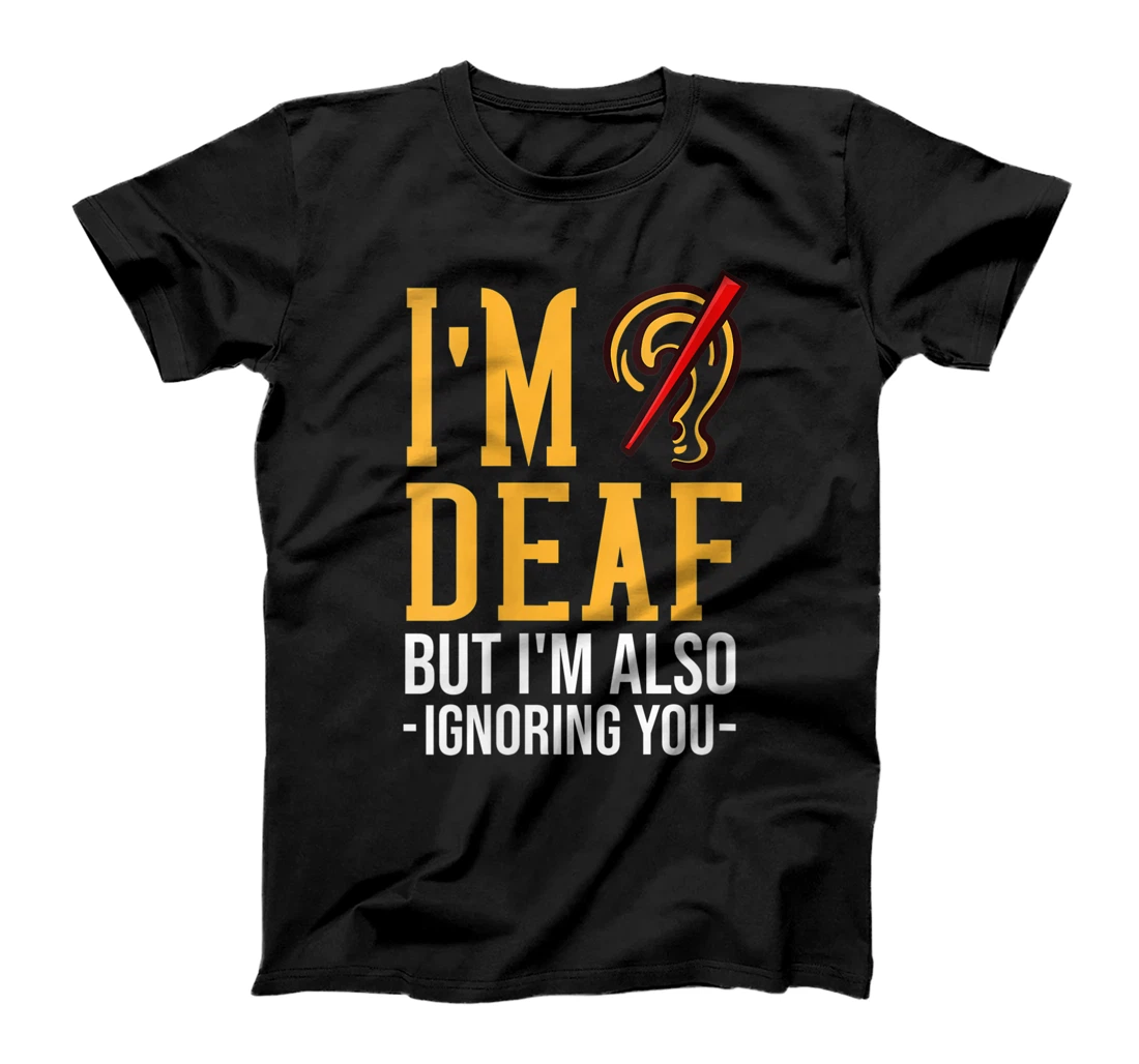 Personalized Womens Deaf Awareness Gift Funny Deafness T-Shirt, Women T-Shirt