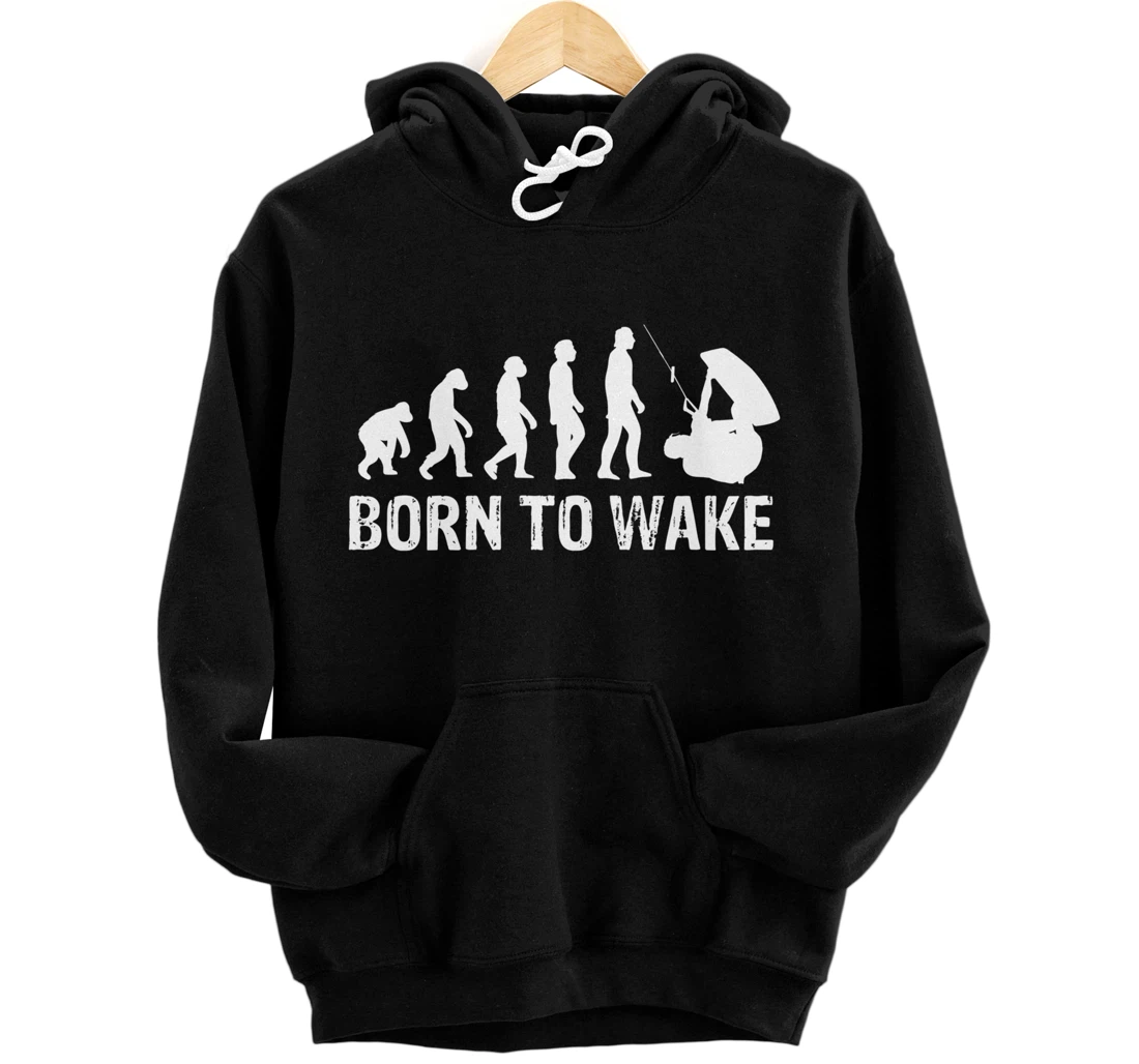 Personalized Born To wake Wakeboarding Wakeboarder Wakeboards Wakeboard Pullover Hoodie