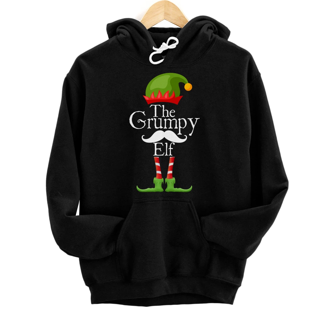 Personalized The Grumpy Elf Matching Family Holidays Pullover Hoodie