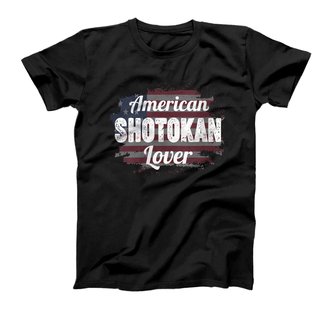 Personalized Womens Shotokan Lovers. American Patriot Flag For Shotokan Fans T-Shirt, Women T-Shirt