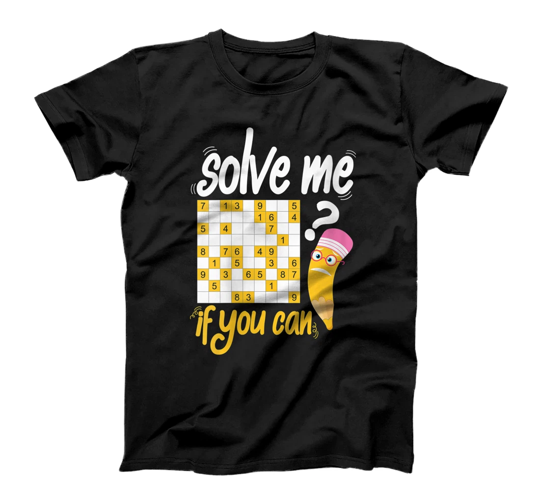 Personalized Womens Funny Solve Me Sudoku Pun Humor Sudoku Lovers T-Shirt, Women T-Shirt