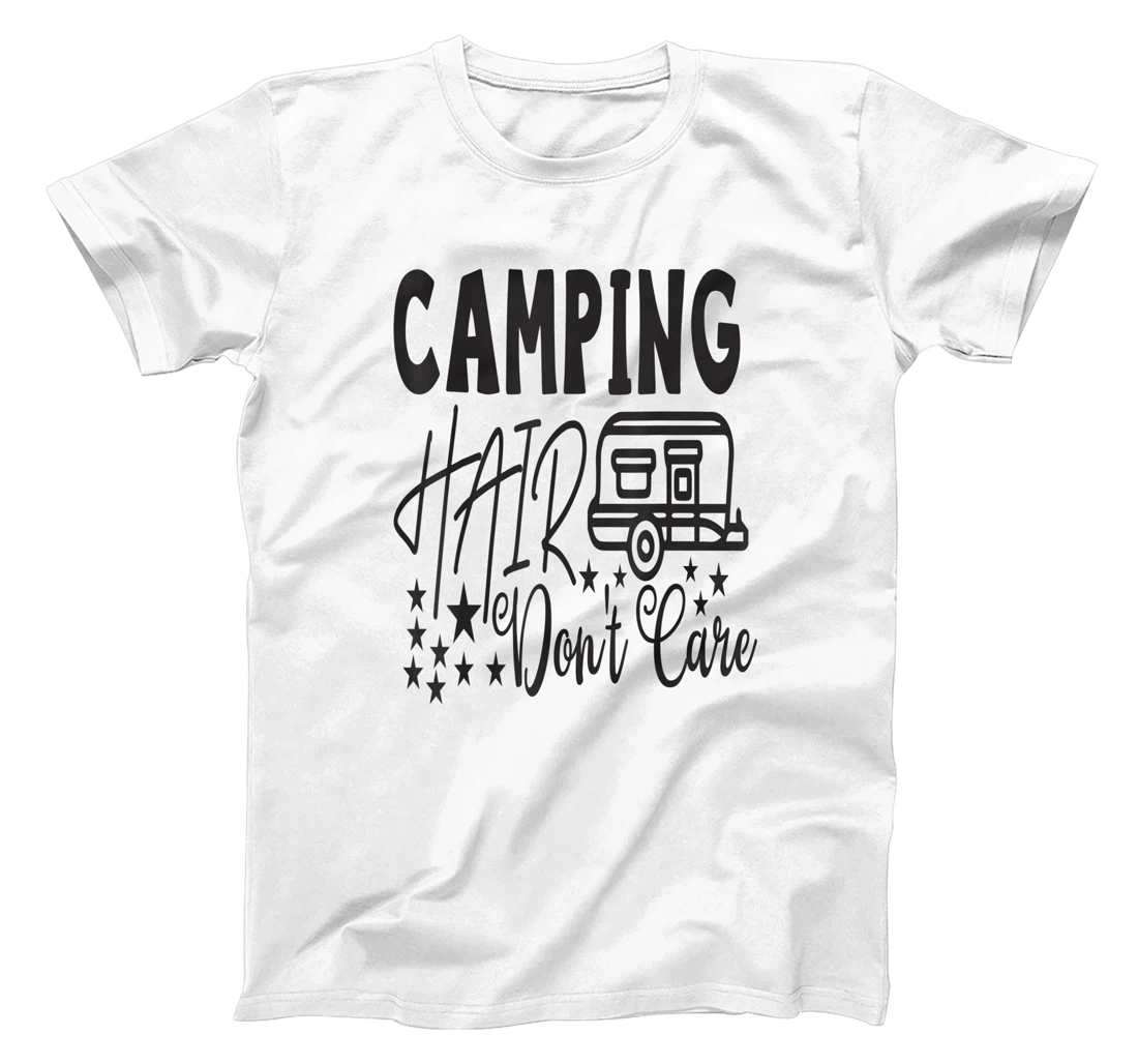 Personalized Camping Hair dont care Travel Nature RV Camping T-Shirt, Women T-Shirt