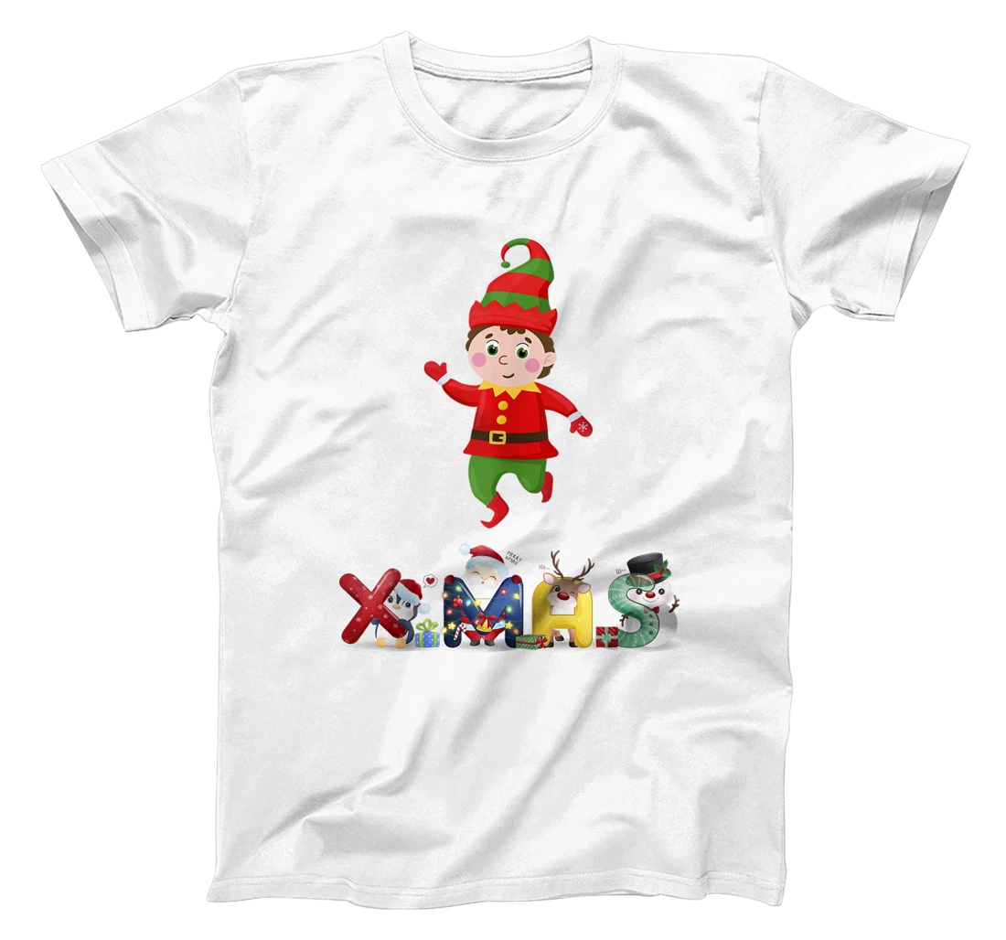 Personalized Santa's Elf Pajama T-Shirt, Women T-Shirt Group Matching 2021 Helper Shirt T-Shirt, Women T-Shirt