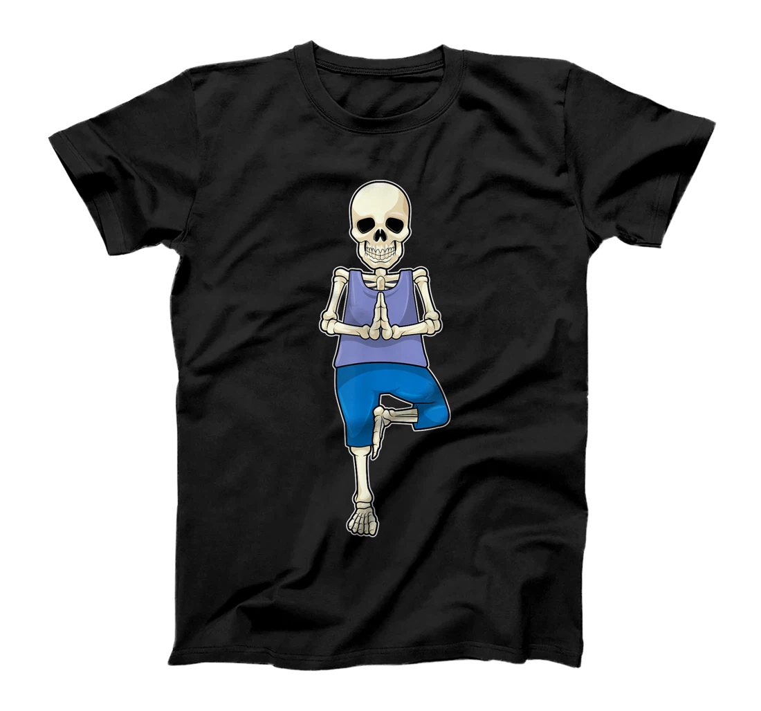 Personalized Skeleton Yoga Stretching exercise Fitness T-Shirt, Kid T-Shirt and Women T-Shirt
