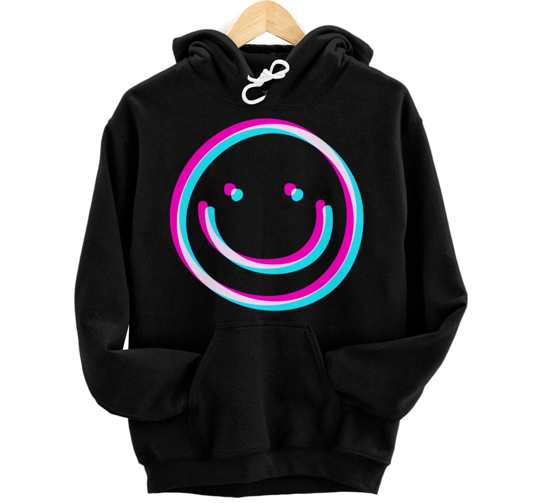 Personalized Smile Emoticon Emo Egirl Eboy Smiling Grunge Aesthetic Art Pullover Hoodie