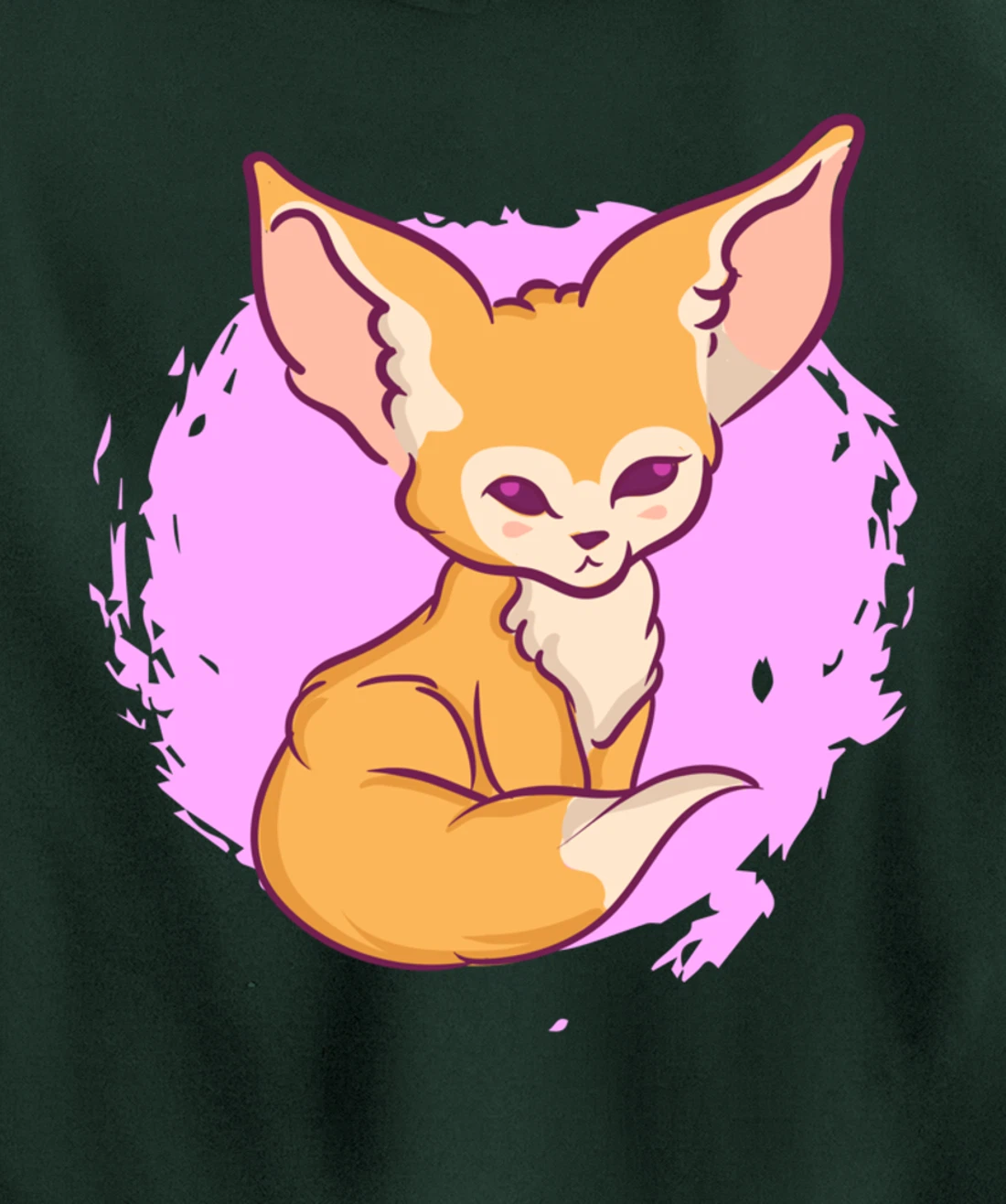 Personalized Cute Kawaii Anime Fennec Fox With Flowers Aesthetic ...