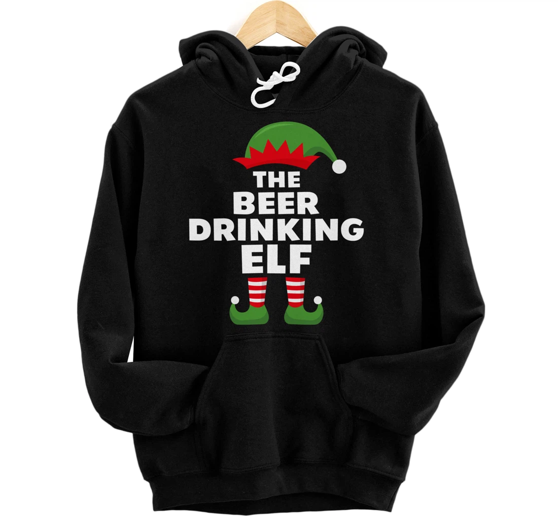 Personalized The Beer Drinking Elf Pullover Hoodie