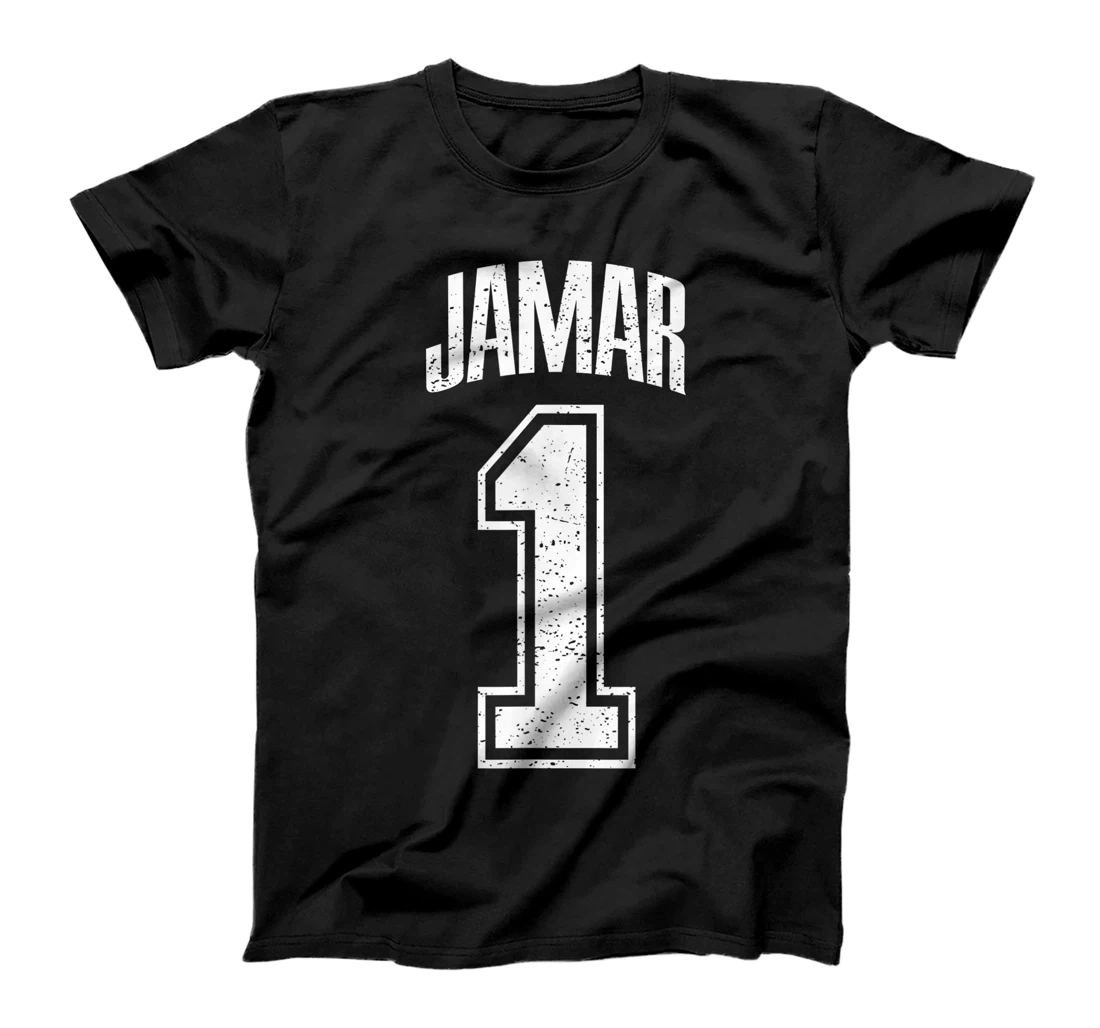 Personalized Jamar Supporter Number 1 Greatest Fan T-Shirt, Kid T-Shirt and Women T-Shirt