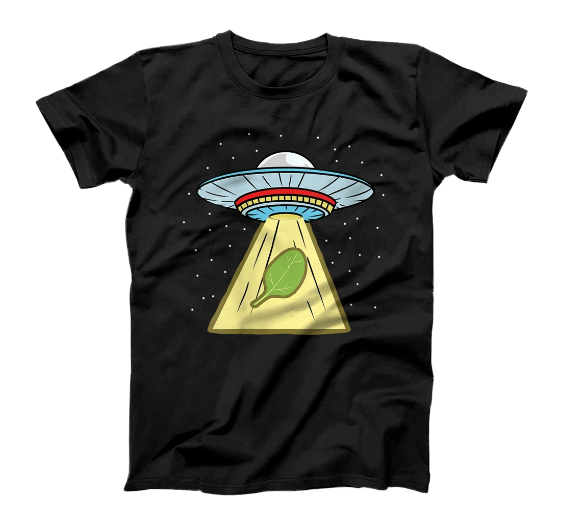 Personalized Womens Spinach Ufo Abduction T-Shirt, Women T-Shirt