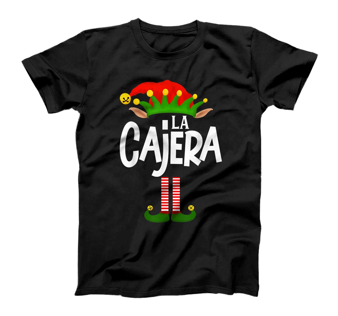Personalized Soy La Cajera Elf Family Group Matching in Spanish T-Shirt, Kid T-Shirt and Women T-Shirt