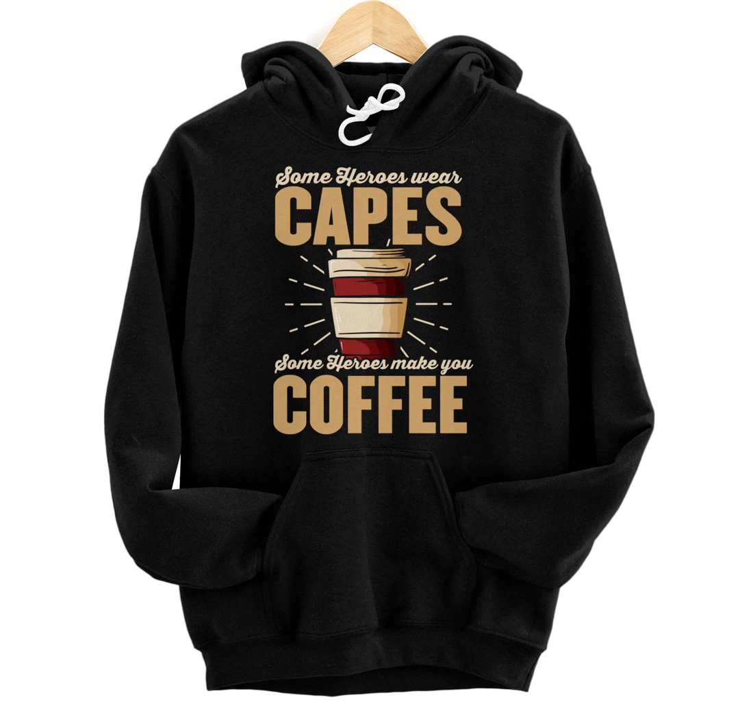 Personalized Funny Coffee Lover Graphic Women Men Caffeine Fans Baristas Pullover Hoodie