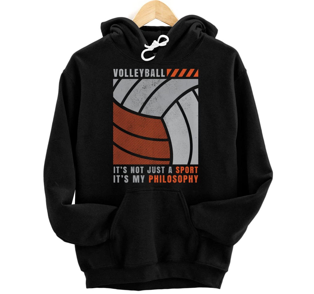 Personalized It's Not Just A Sport It's My Philosophy Volleyball Pullover Hoodie